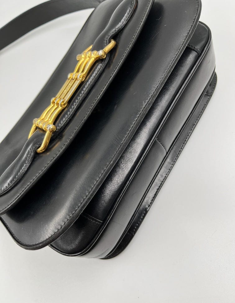 Vintage Celine Box Crossbody Bag - Black – The Hosta