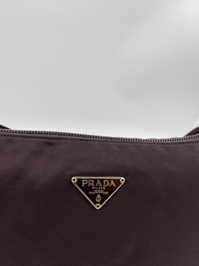 Prada Nylon Shoulder Bag with Chain Handle – The Hosta