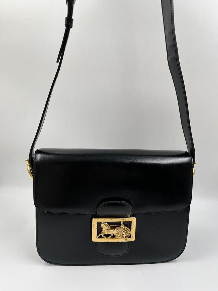 Vintage Celine Black Box Bag – The Hosta
