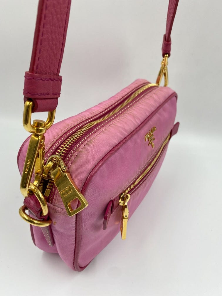 Prada Pink Nylon Crossbody Bag Cloth ref.123084 - Joli Closet