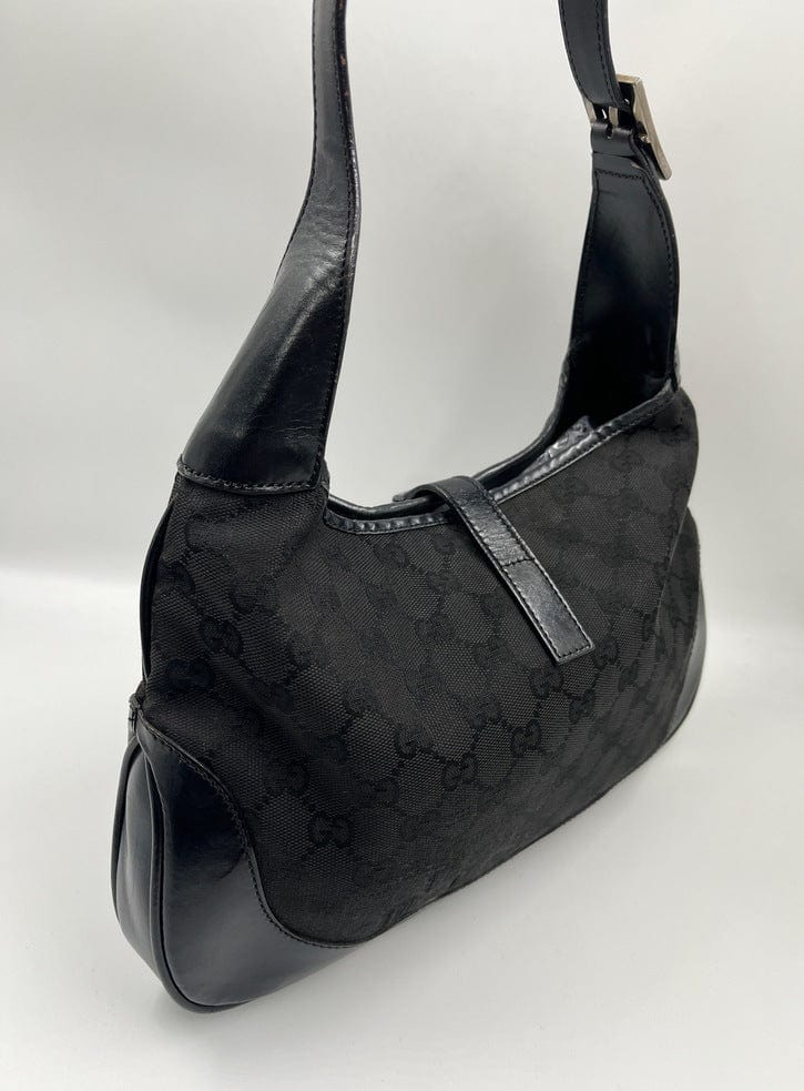 Gucci vintage Jackie bag in black canvas and leather Cloth ref.1008266 -  Joli Closet