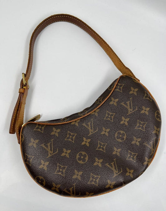 Louis Vuitton Croissant MM Monogram Crescent Shoulder Bag Purse Moon Hobo  LV Zip – brandedmoda