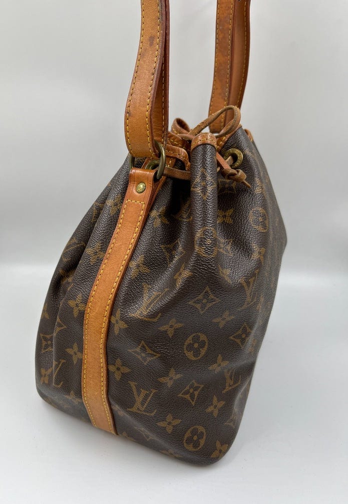 Brown Louis Vuitton Monogram Petit Noe Bucket Bag, RvceShops Revival