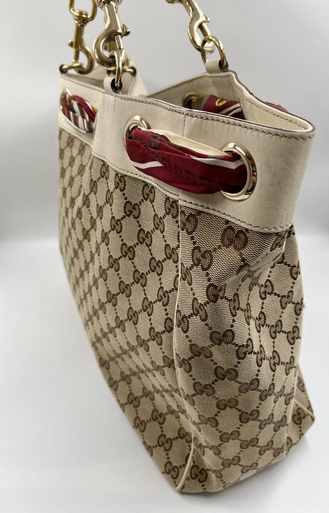 Gucci tote bag outlet with scarf