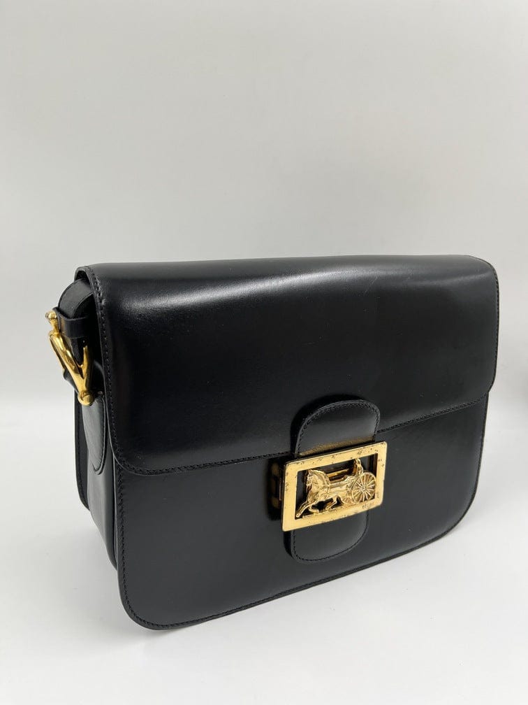 Vintage Celine Black Box Bag – The Hosta