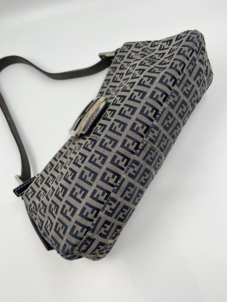 Fendi Shoulder Bag - Fendi Zucchino Canvas Bag For Women