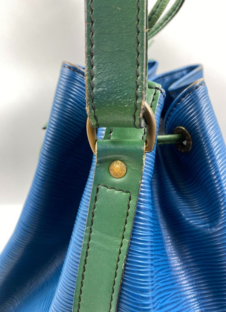 Shop for Louis Vuitton Blue Epi Leather Noe GM Drawstring Shoulder Bag -  Shipped from USA