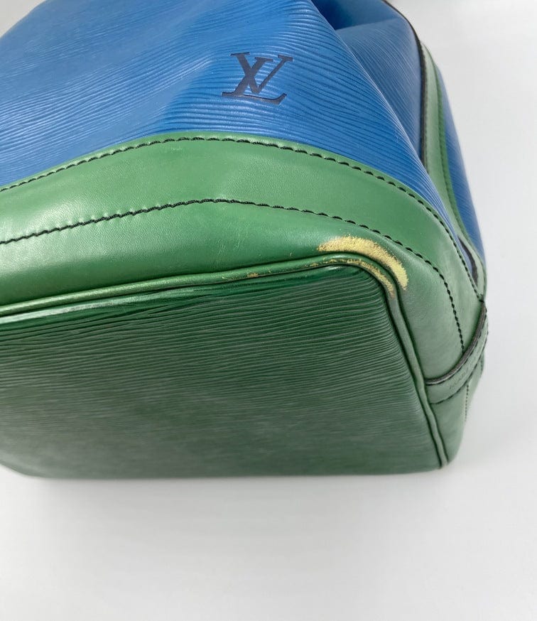 Louis Vuitton Louis Vuitton Noe Large Bicolor Blue & Green Epi