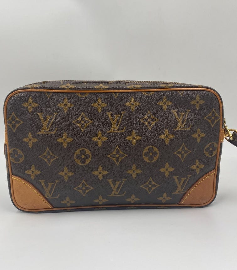 2000s Louis Vuitton Vintage Monogram Sequined Clutch at 1stDibs