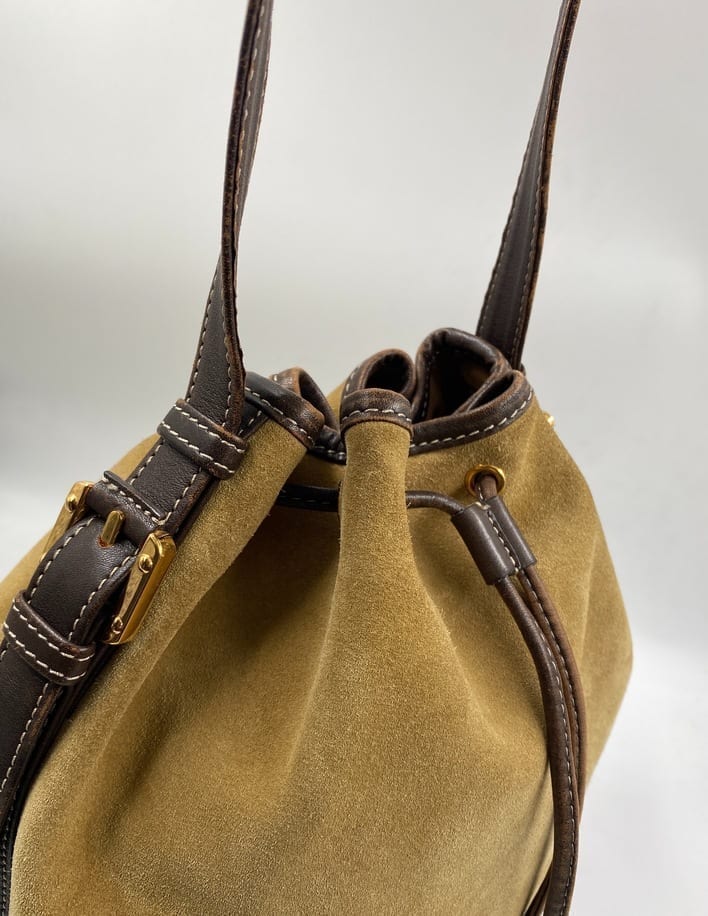Loewe Vintage Suede Bucket Bag