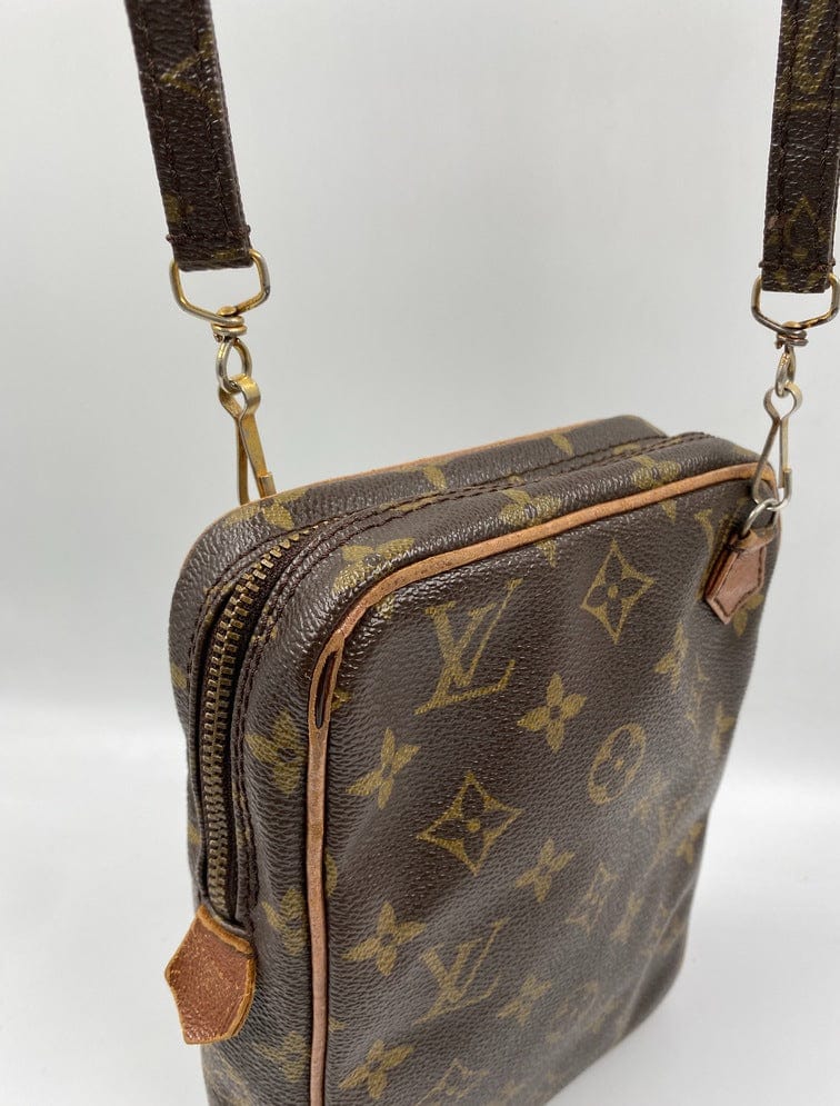 Danube Louis Vuitton Vintage monogram mini bag, Authentic Louis Vuitton  monogram unisex shoulder bag. Gifts for her.