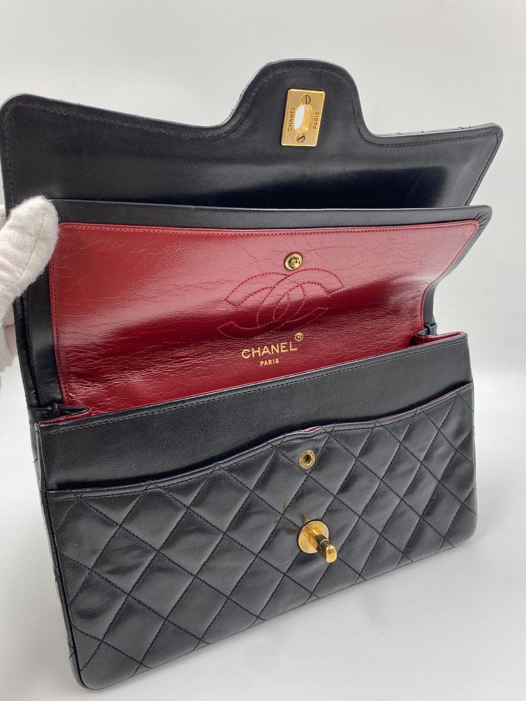 Chanel double best sale flap inside