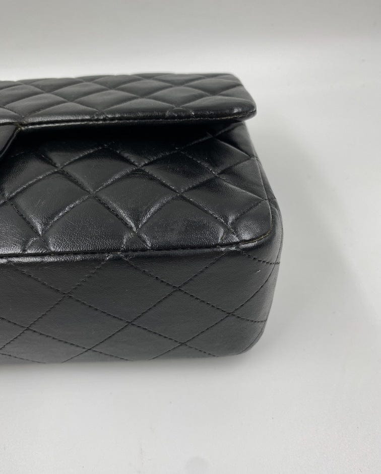 CHANEL Nylon Travel Flap Black 23327