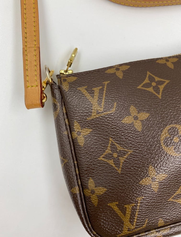Shoulder Strap 10mm (0.39) Width Genuine Leather - use for LV Pochette Bag